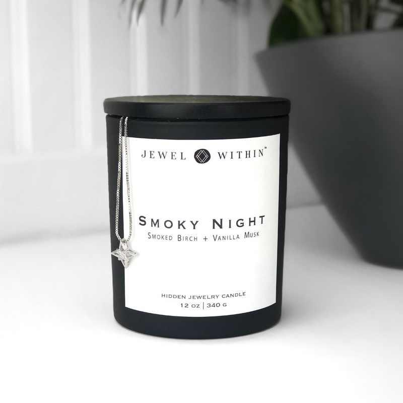 Smoky Night Necklace Candle