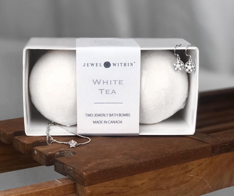 White Tea Jewelry Bath Bomb Set